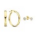 Isabel Bernard Cadeau d'Isabel 14 karat gold earrings set with zirconia stones