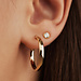 Isabel Bernard Cadeau d'Isabel set orecchini in oro 14 carati con pietre zircone