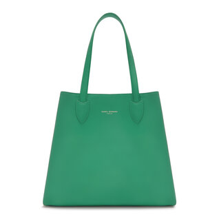 Isabel Bernard Honoré Francine green calfskin leather shoulder bag