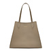 Isabel Bernard Honoré Francine bolso shopper taupe de cuero vacuno