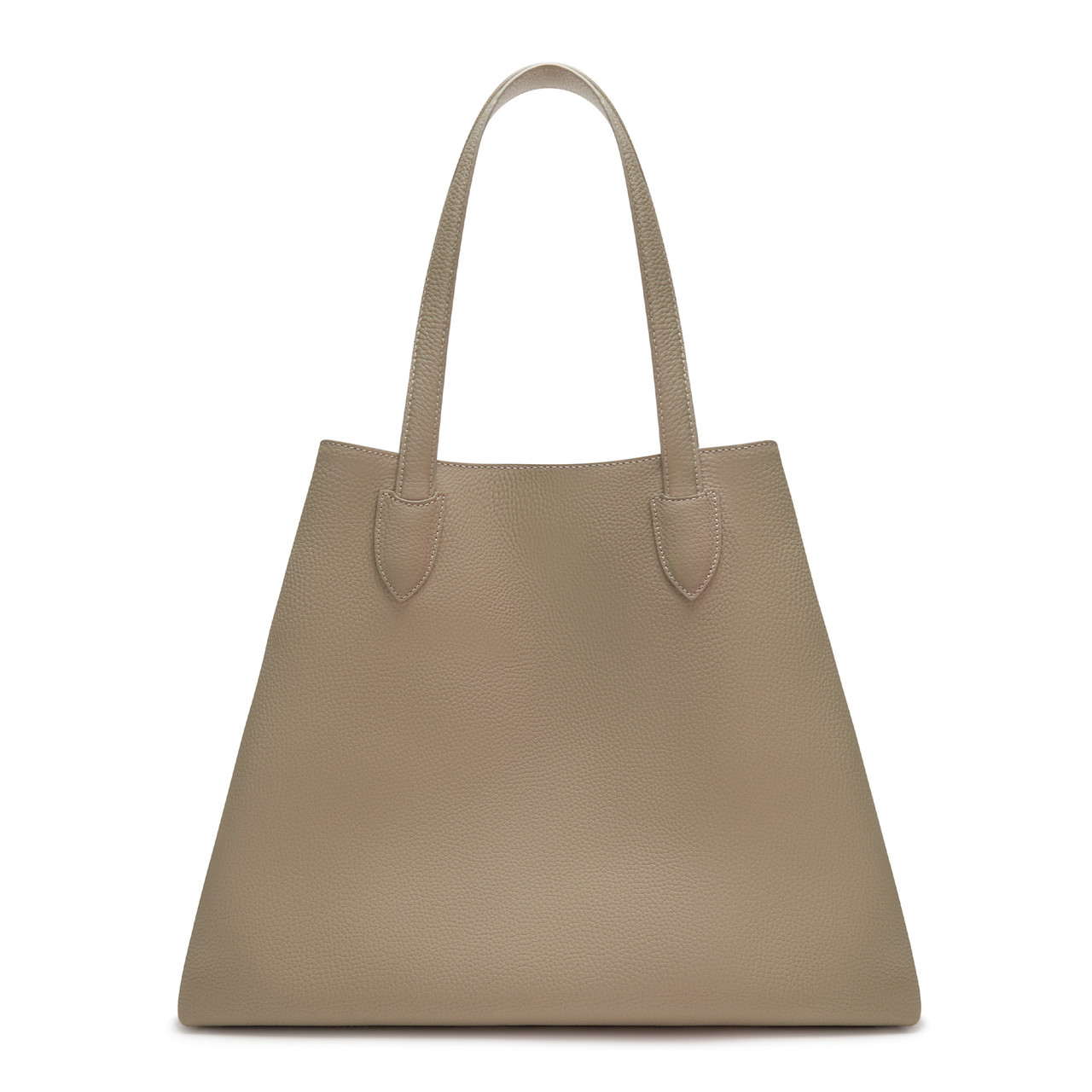 Isabel Bernard Honoré Francine taupe calfskin leather shopper