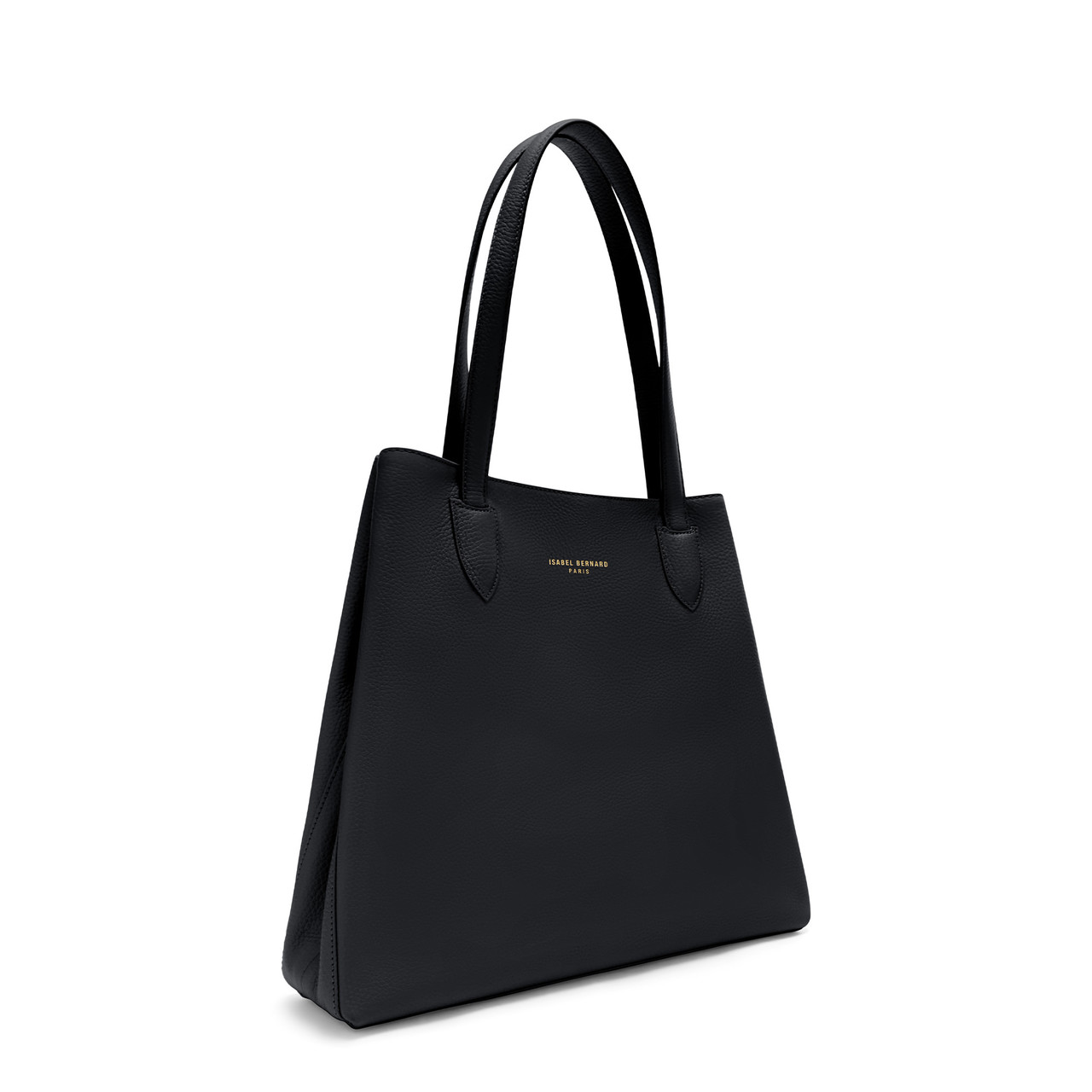 Isabel Bernard Honoré Francine black calfskin leather shopper