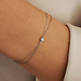 Isabel Bernard De la Paix Inaya 14 karat white gold bracelet with diamond 0.02 carat