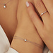 Isabel Bernard De la Paix Inaya 14 karat white gold bracelet with diamond 0.02 carat
