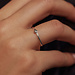 Isabel Bernard De la Paix Inaya 14 karat white gold ring with diamond 0.01 carat