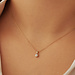 Isabel Bernard De la Paix Inaya 14 karat gold necklace with diamond 0.03 carat