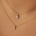 Isabel Bernard De la Paix Inaya 14 karat gold necklace with diamond 0.01 carat