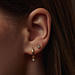 Isabel Bernard De la Paix Inaya orecchini a bottone in oro 14 carati con diamanti 0.04 carati