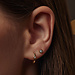 Isabel Bernard De la Paix Inaya 14 karat gold ear studs with diamond 0.04 carat