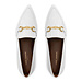 Isabel Bernard Vendôme Margaux white calfskin patent leather loafers