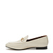 Isabel Bernard Vendôme Fleur beige calfskin leather loafers