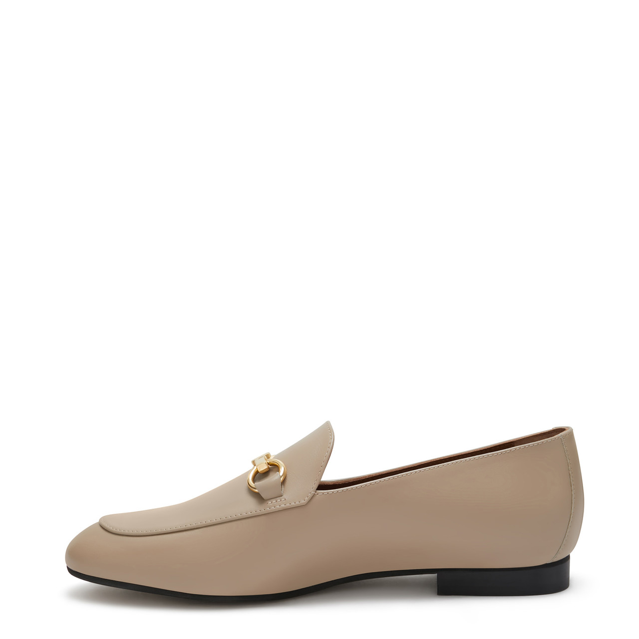 Isabel Bernard Vendôme Fleur taupe calfskin leather loafers
