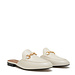 Isabel Bernard Vendôme Fleur beige calfskin leather backless loafers