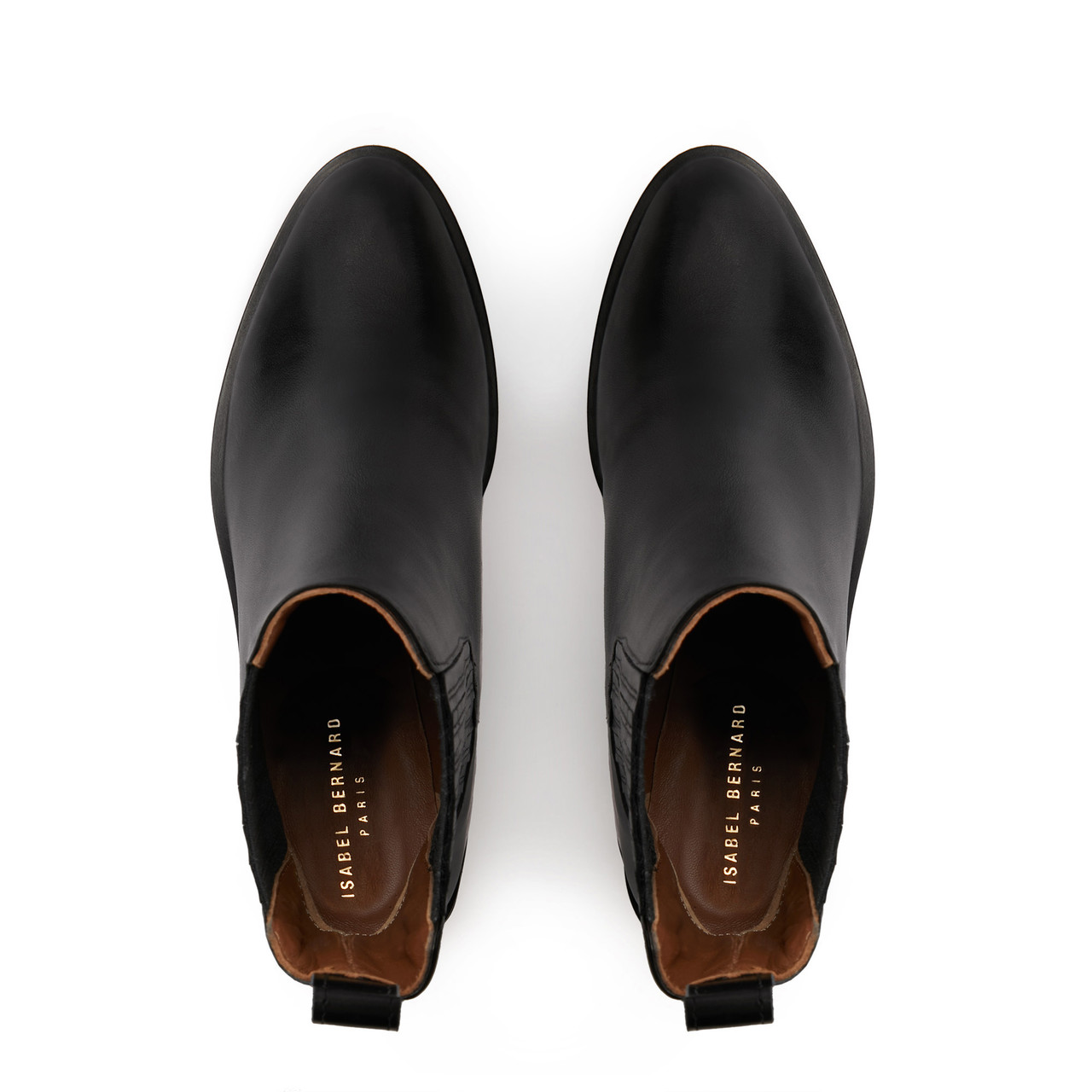 Isabel Bernard Vendôme Chey black calfskin leather chelsea boots