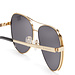 Isabel Bernard La Villette Roxanne lunettes de soleil Aviator de couleur or avec des verres noirs