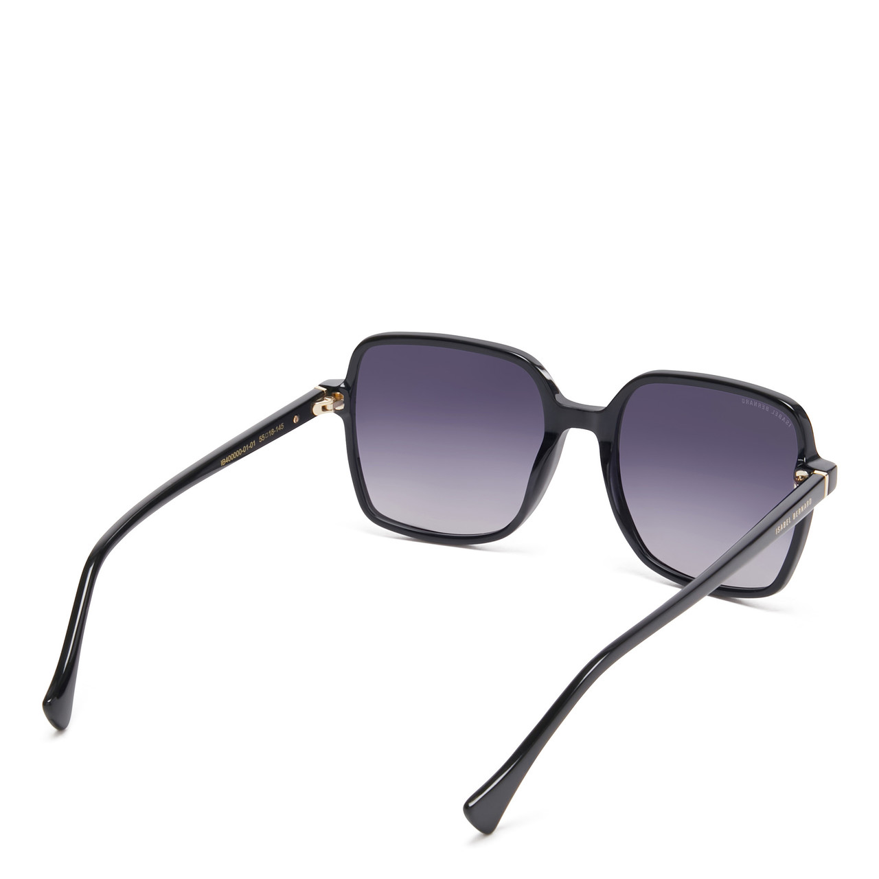 Isabel Bernard La Villette Rene black square sunglasses with black lenses gradient