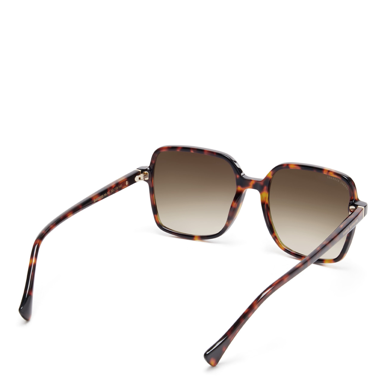 Isabel Bernard La Villette Rene brown tortoise square sunglasses with brown lenses gradient