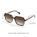 Isabel Bernard La Villette Rene brown tortoise square sunglasses with brown lenses gradient