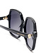 Isabel Bernard La Villette Renate zwarte vierkante zonnebril met zwarte gradient glazen