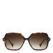 Isabel Bernard La Villette Renate gafas de sol cuadradas tortuga marrones con lentes marrones degradados