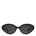 Isabel Bernard La Villette Rosaire lunettes de soleil ovales noires avec des verres noirs