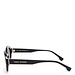 Isabel Bernard La Villette Rosaire lunettes de soleil ovales noires avec des verres noirs