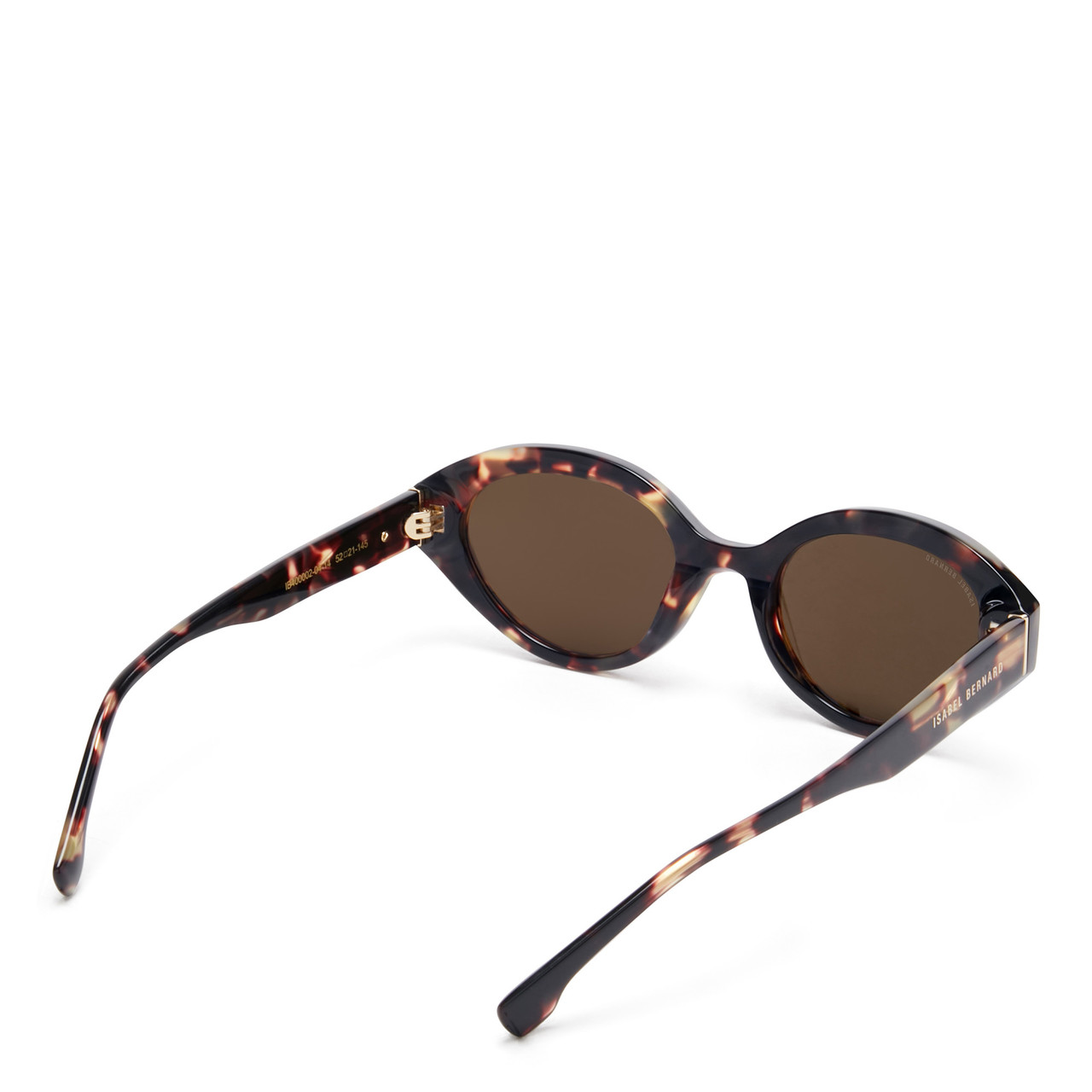 Isabel Bernard La Villette Rosaire brown tortoise oval sunglasses with brown lenses