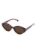 Isabel Bernard La Villette Rosaire brown tortoise oval sunglasses with brown lenses