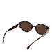 Isabel Bernard La Villette Rosaire lunettes de soleil ovales tortue marron avec des verres bruns