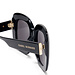 Isabel Bernard La Villette Rive gafas de sol cuadradas negras con lentes negros