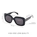 Isabel Bernard La Villette Rive black square sunglasses with black lenses