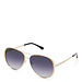 Isabel Bernard La Villette Ruby gold coloured aviator sunglasses with black lenses gradient