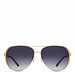 Isabel Bernard La Villette Ruby gold coloured aviator sunglasses with black lenses gradient