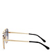 Isabel Bernard La Villette Ruby gold coloured aviator sunglasses with black lenses gradient