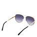 Isabel Bernard La Villette Ruby gold coloured aviator sunglasses with black lenses gradient