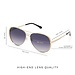 Isabel Bernard La Villette Ruby gold coloured aviator sunglasses with black lenses gradient