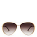 Isabel Bernard La Villette Ruby guldfärgade aviator solglasögon med bruna linser gradient
