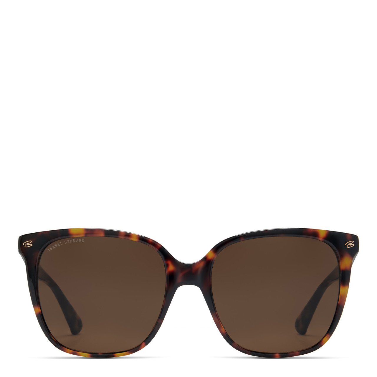 Isabel Bernard La Villette Raison brown tortoise square sunglasses with brown lenses