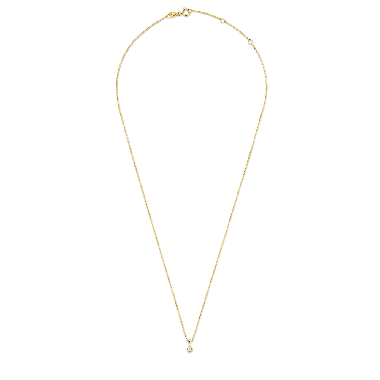 Isabel Bernard De la Paix Inaya 14 karat gold necklace with diamond 0.01 carat