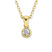 Isabel Bernard De la Paix Inaya 14 karaat gouden collier met diamant 0.01 karaat