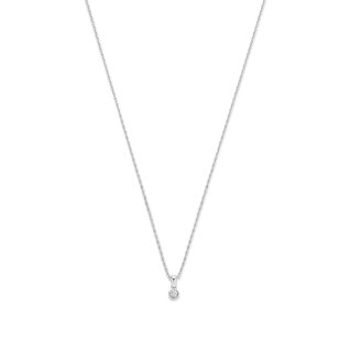 Isabel Bernard De la Paix Inaya 14 karaat witgouden collier | diamant 0.01 ct