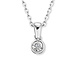 Isabel Bernard De la Paix Inaya collier en or blanc 14 carats avec diamant 0.01 carat