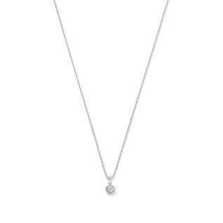 Isabel Bernard De la Paix Inaya collana in oro bianco 14 carati | diamanti 0.03 ct