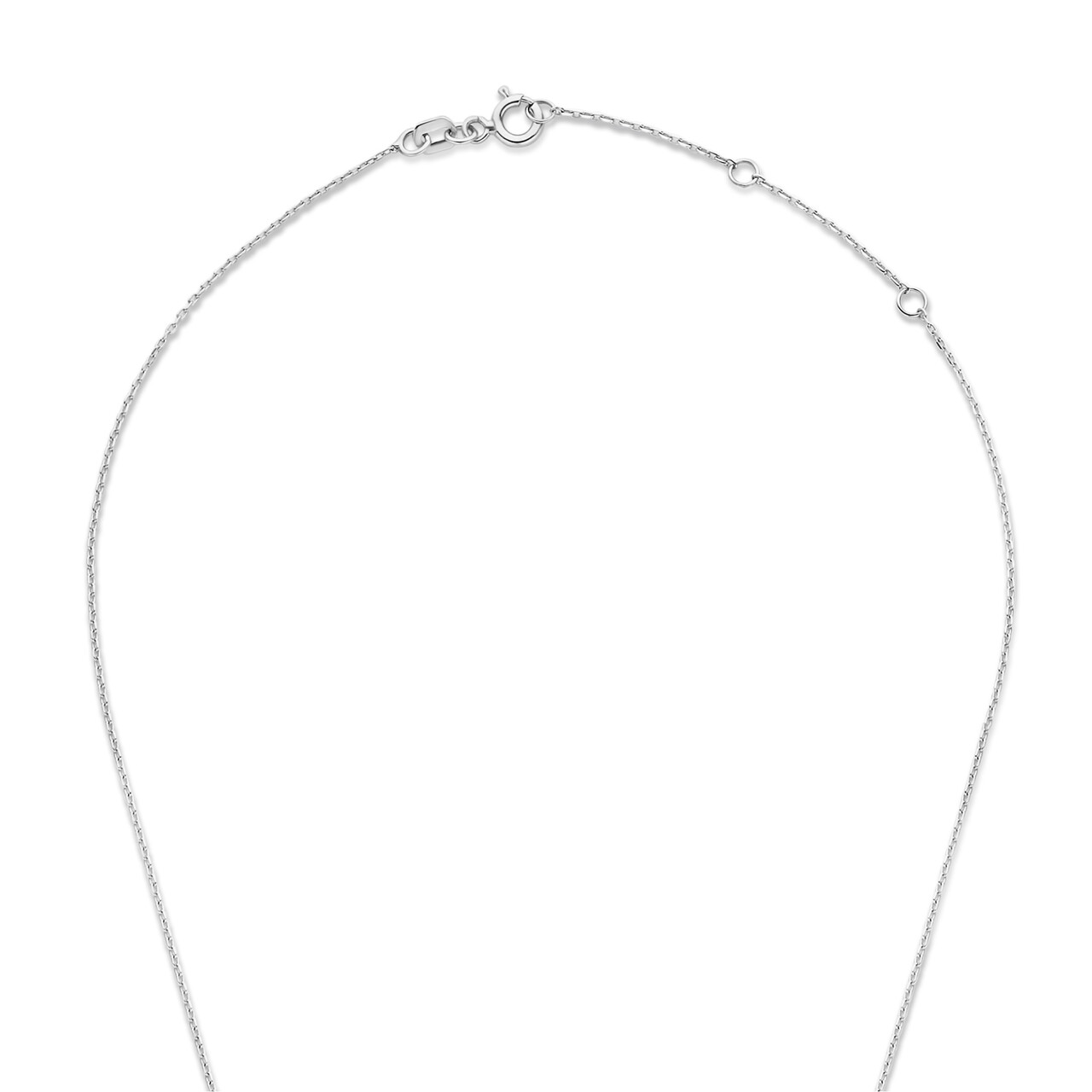 Isabel Bernard De la Paix Inaya 14 karat white gold necklace with diamond 0.03 carat