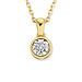 Isabel Bernard De la Paix Inaya colar de ouro de 14 quilates com diamante 0.03 carat