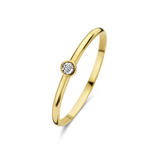 Isabel Bernard De la Paix Inaya 14 karaat gouden ring | diamant 0.01 ct