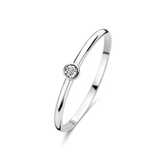 Isabel Bernard De la Paix Inaya 14 karat white gold ring | diamond 0.01 ct