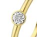 Isabel Bernard De la Paix Inaya anel de ouro de 14 quilates com diamante 0.02 carat