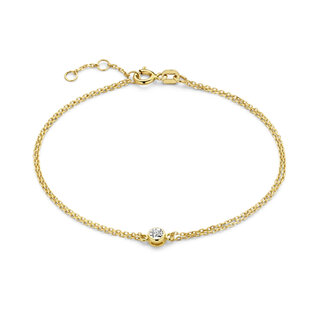 Isabel Bernard De la Paix Inaya 14 karaat gouden armband | diamant 0.02 ct