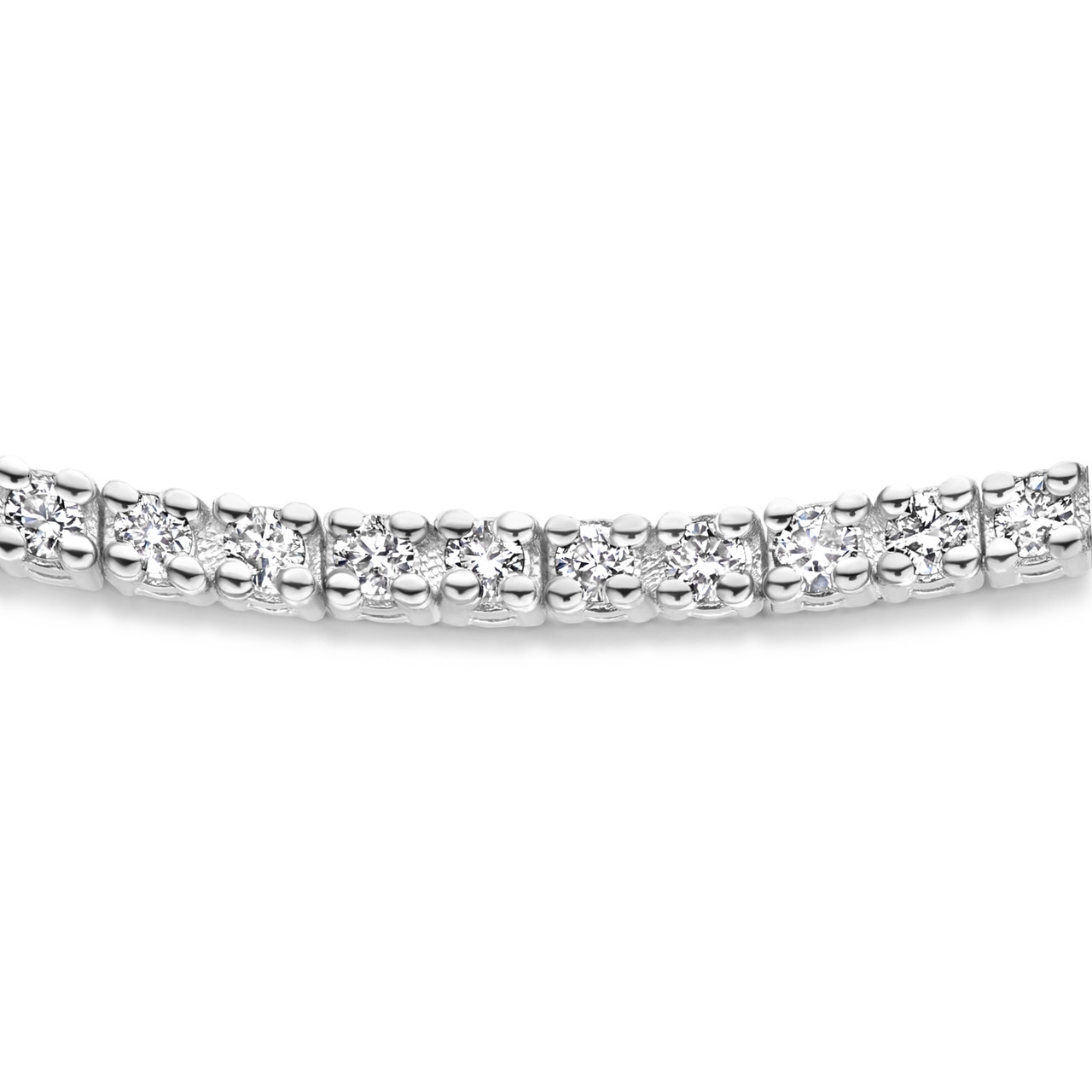 Diamond Tennis Bracelet (15.36 ct Diamonds) in White Gold – Beauvince